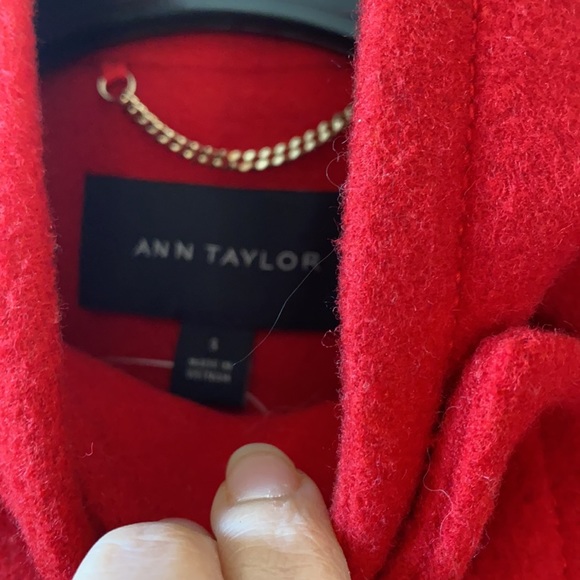 Ann Taylor Red Wool Coat Sz S NWT - Picture 8 of 10